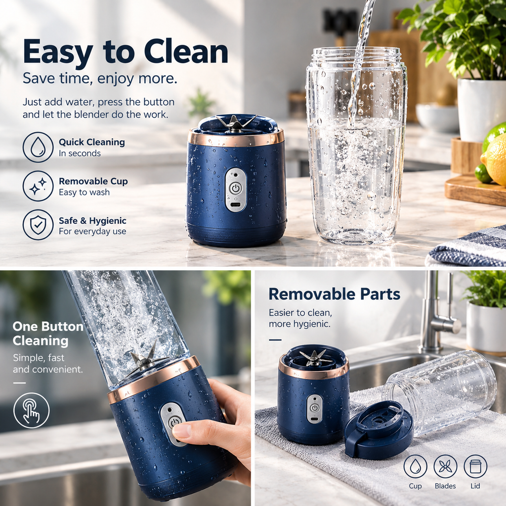 Blendly – Portable Rechargeable Mini Blender 400 ml