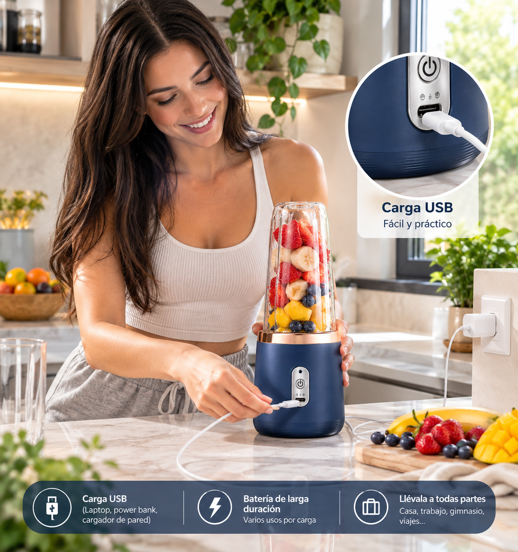 Blendly – Portable Rechargeable Mini Blender 400 ml